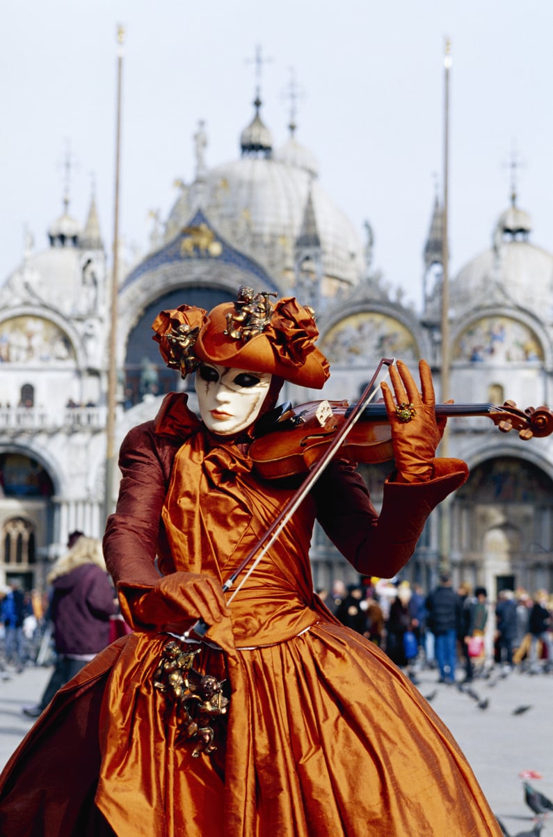 Musician at carnival, Venice, Italy